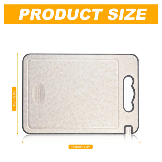 Stainless Steel Cutting Board Set, Double Sided Kitchen Chopping Boards, Titanium-Finish, Dishwasher Safe