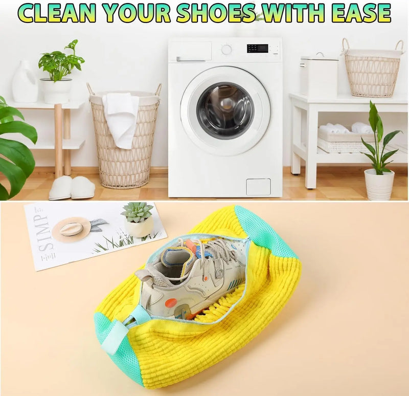 Laundry Shoes Protector Fluffy Fibers Washing Bag