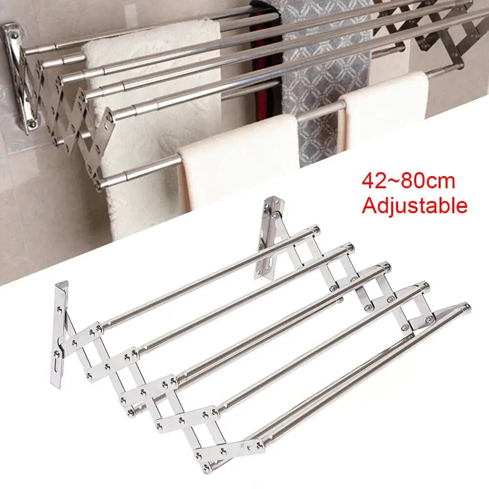 Stainless Steel Wall Mounted Laundry Drying Rack